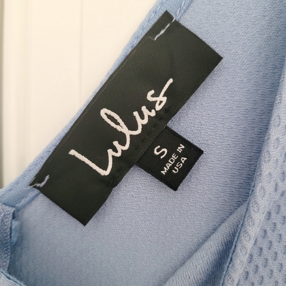 Lulu's Home Before Daylight Periwinkle Skater Dress Party Gift Spring Summer - Picture 8 of 8